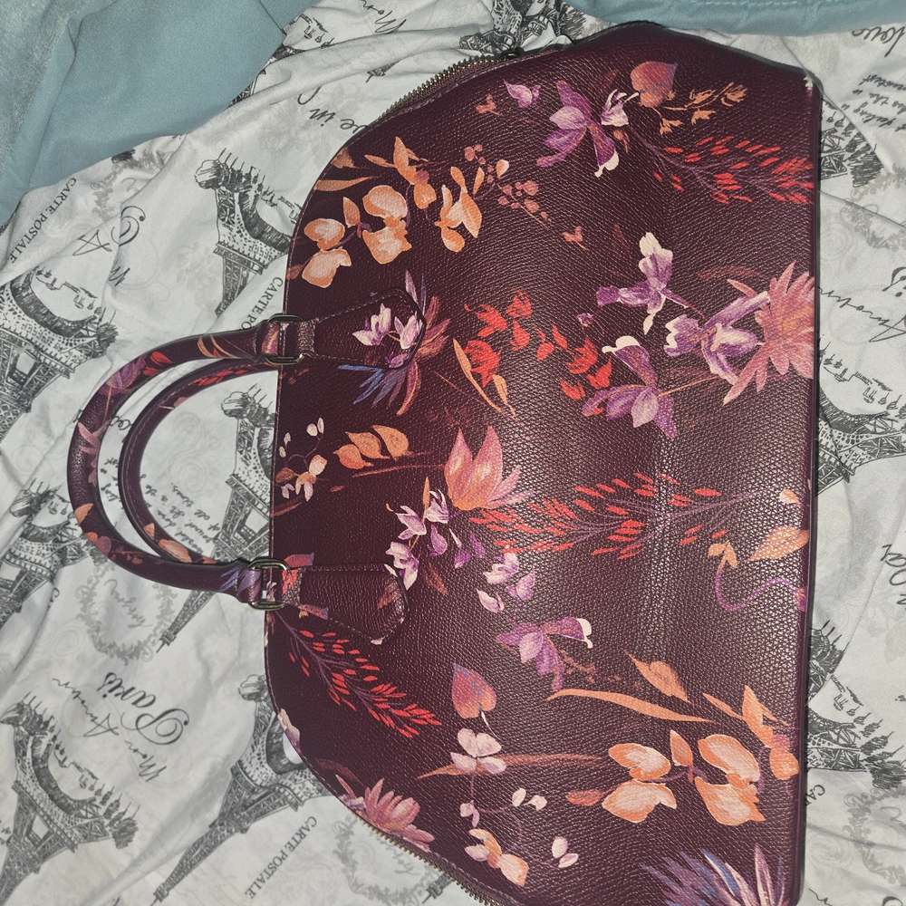 Floral Burgundy Women's Bag